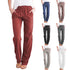Solid cotton linen drawstring loose casual wide leg pants